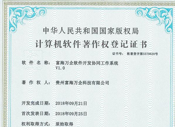 軟件(jiàn)著作(zuò)權證書(shū)